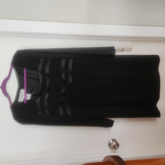 NWT JONES NEW YORK BLACK EVENING DRESS - Picture 1 of 12